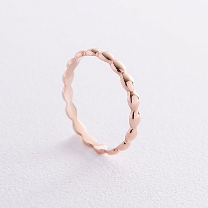 Кольцо "Милли" в красном золоте к07540 №4