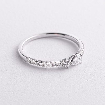 Золотое кольцо с бриллиантами кб0690ri №2