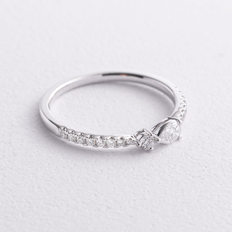 Золотое кольцо с бриллиантами кб0690ri от ювелирного магазина Оникс - 1