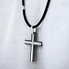 Хрест із білого золота (цирконій) 403-00007 от ювелирного магазина Оникс - 3