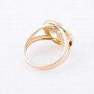 Золотое кольцо "Цветок-клевер" к05173 от ювелирного магазина Оникс - 1