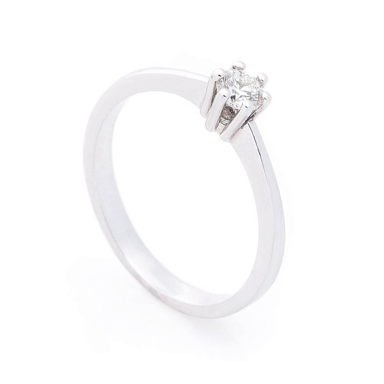 Золотое помолвочное кольцо с бриллиантом JR99103 от ювелирного магазина Оникс