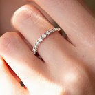 Золотое кольцо с дорожкой камней (бриллианты) кб0439cha от ювелирного магазина Оникс - 1