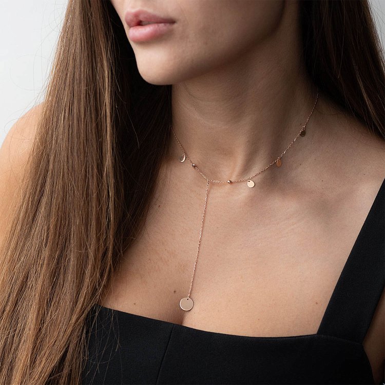 Золоте кольє "Крапельки" кол01625 від ювелірного магазину Онікс