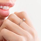 Помолвочное золотое кольцо с бриллиантом 25121121 от ювелирного магазина Оникс - 5