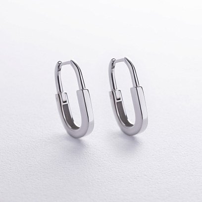 Серьги "Camilla" в белом золоте с08892