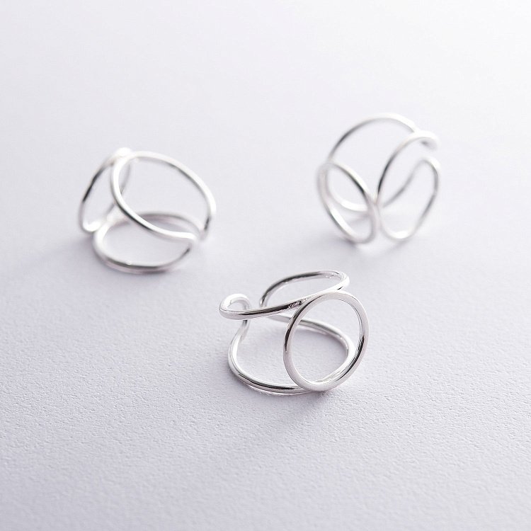 Срібний перстень "Кругообіг" 112250 від ювелірного магазину Онікс - 12