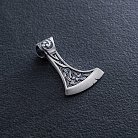 Срібний кулон "Сокира з Щитом Іггдрасіля, Кельтським амулетом Спокою" 7046 от ювелирного магазина Оникс