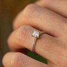 Помолвочное кольцо с бриллиантами (белое золото) 236511121 от ювелирного магазина Оникс - 1