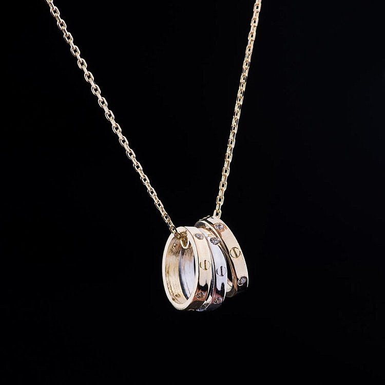 Золоте кольє "Обручки" кол00976 від ювелірного магазину Онікс - 2