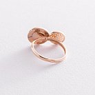 Золотое кольцо с фианитами и эмалью к06746 от ювелирного магазина Оникс - 2