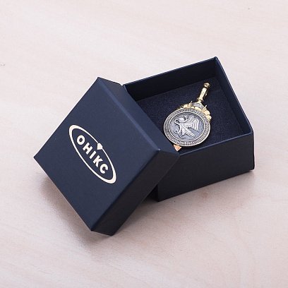 Серебряная подвеска "Димитрий Солунский" с позолотой 132390 №8