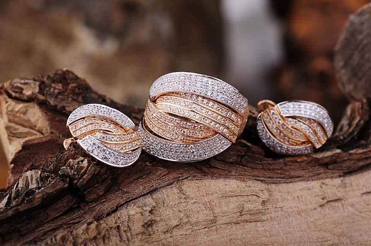 Сережки (фіаніти) с02474 від ювелірного магазину Онікс - 2