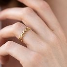 Кольцо "Лепестки" в желтом золоте к06637 от ювелирного магазина Оникс - 4