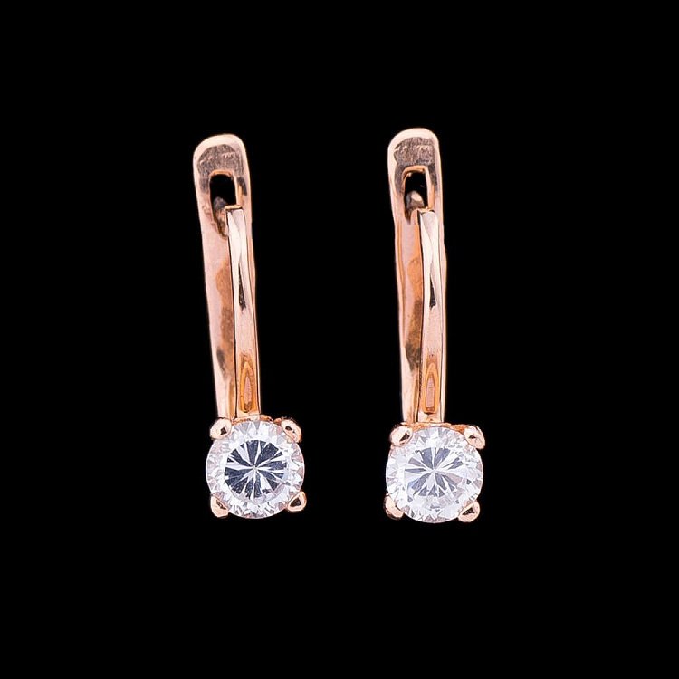 Сережки (фіаніт) с01344 від ювелірного магазину Онікс - 3