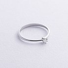Помолвочное кольцо с бриллиантом (белое золото) 229291121 от ювелирного магазина Оникс - 2