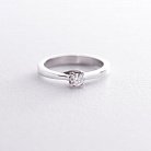 Помолвочное кольцо в белом золоте (бриллиант) кб03037b от ювелирного магазина Оникс - 2