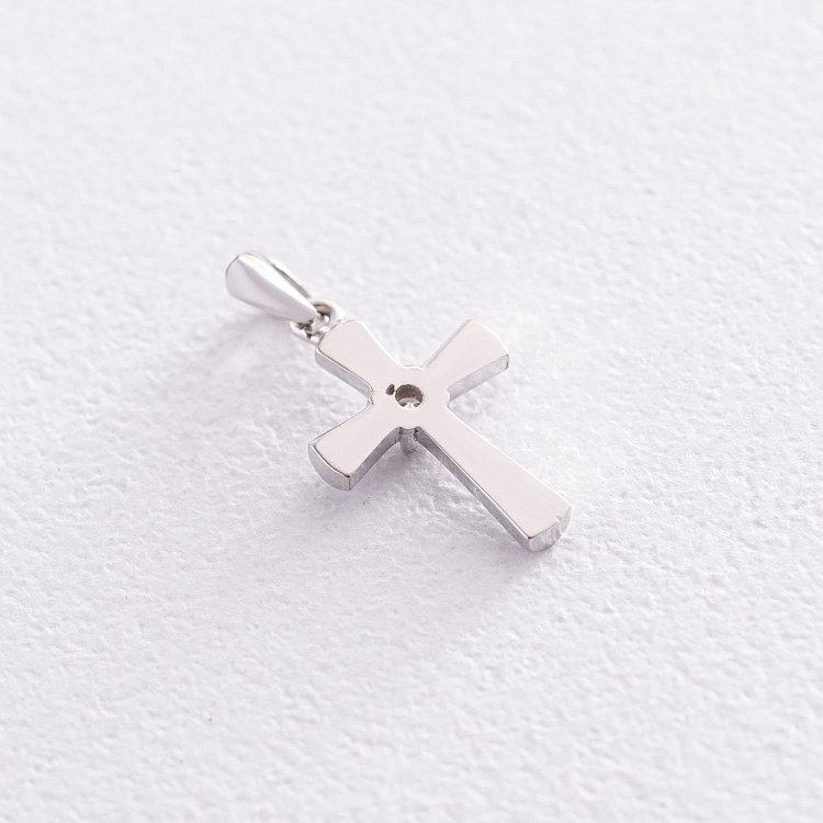 Золотой крестик с бриллиантом пб0256y от ювелирного магазина Оникс - 2