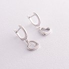 Сережки "Сердечки" у сріблі 123259 от ювелирного магазина Оникс - 1