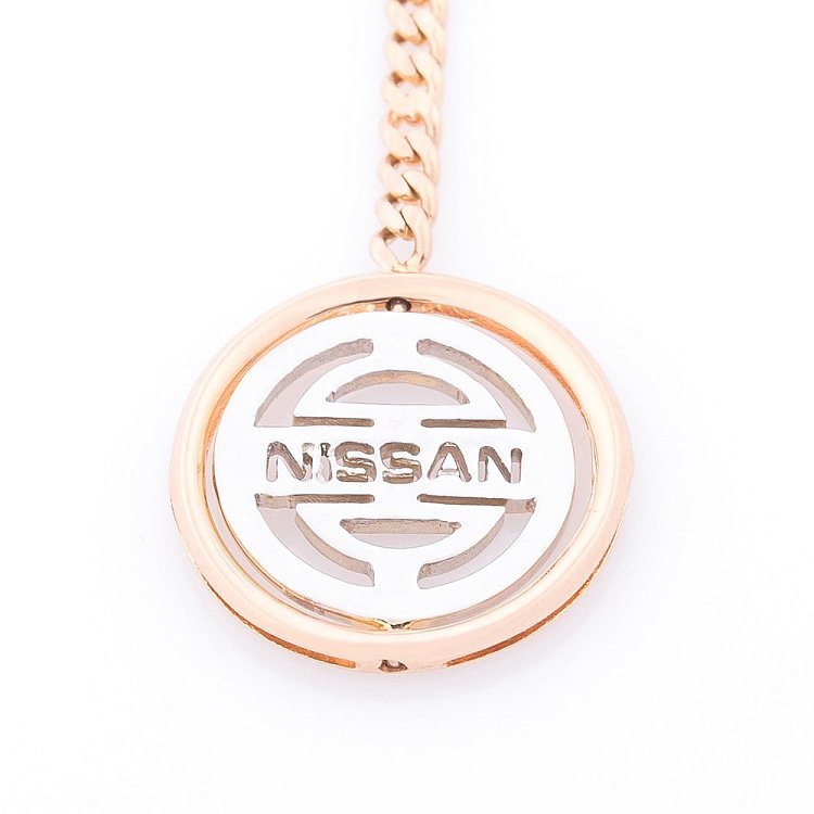 Золотой брелок "Nissan-Нисан" бр00011 от ювелирного магазина Оникс - 1