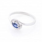 Золотое кольцо (сапфир, бриллиант) кб0040 от ювелирного магазина Оникс - 1