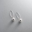 Срібні сережки "Кульки" 12105а от ювелирного магазина Оникс - 4