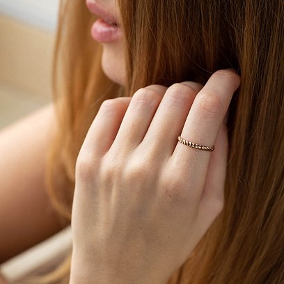 Кольцо "Margaret" в красном золоте к07529 №4