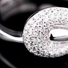 Срібний перстень з фіанітами 111415 от ювелирного магазина Оникс - 1