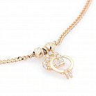 Золотий браслет "Метелик, сердечко і нескінченність" б02981 от ювелирного магазина Оникс - 2