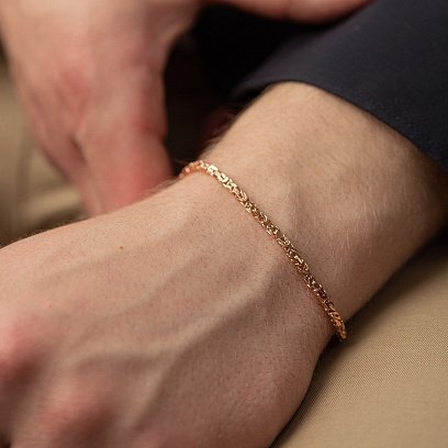 Мужской золотой браслет б05299 №2