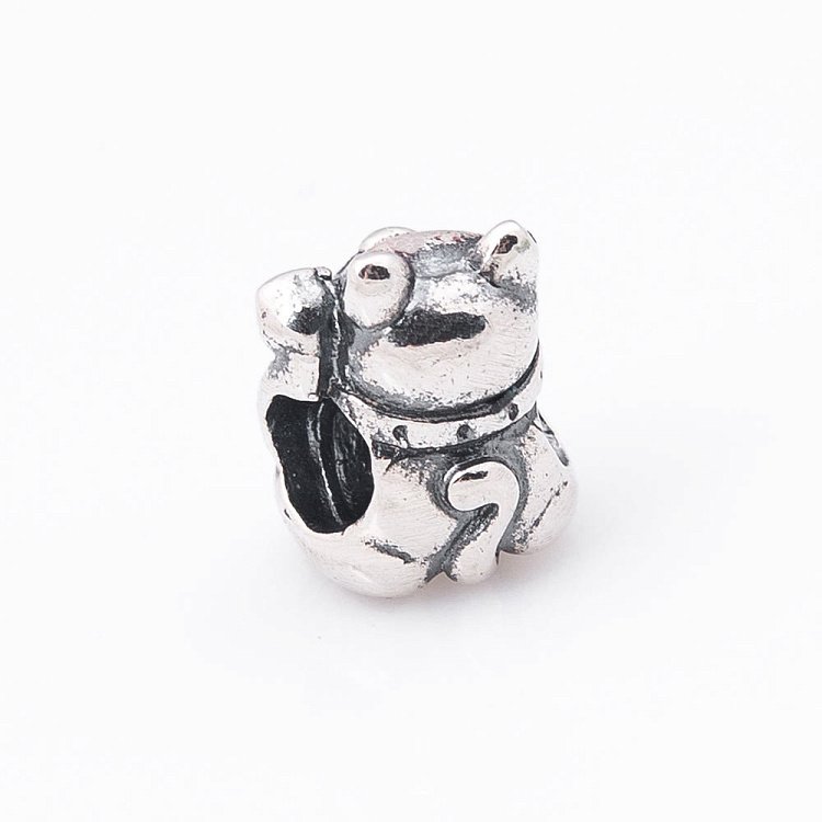 Серебряный шарм "Кошка" 132105 от ювелирного магазина Оникс - 1