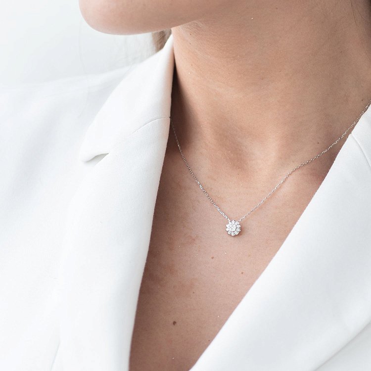 Золота підвіска з діамантом пб0093cha від ювелірного магазину Онікс - 1