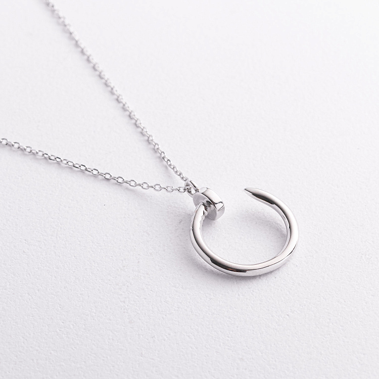 Срібне кольє "Цвях" 181374 від ювелірного магазину Онікс - 2