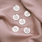 Срібний кулон з гравіюванням "Завжди вибирай кохання" 132724вс от ювелирного магазина Оникс - 5