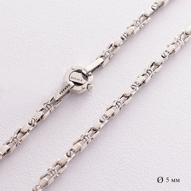 Мужская серебряная цепочка Ц0014чd от ювелирного магазина Оникс