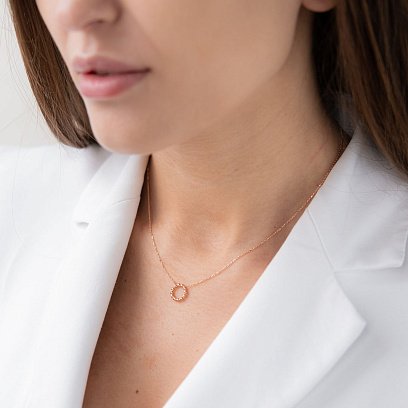 Золотое колье "Гармония" кол01690 №5