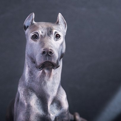 Срібна фігура ручної роботи "Друг людини" сер00030 №2