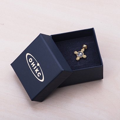 Серебряный крестик "Спас Нерукотворный. Ангел Хранитель" 132467 №6