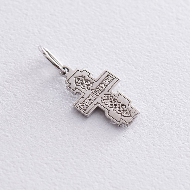 Золотой православный крестик п02488 от ювелирного магазина Оникс - 1