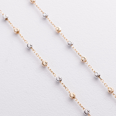 Кольє "Кульки" (жовте, біле золото) кол02607 №2