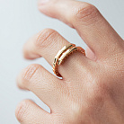 Каблучка "Змія" у червоному золоті к08305 от ювелирного магазина Оникс - 4