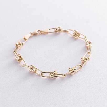 Браслет "Фантазия" в желтом золоте б04633