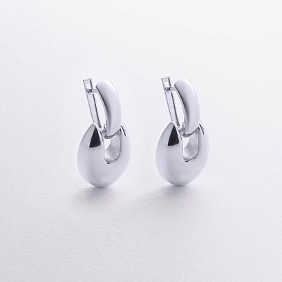 Серьги "Melaine" в белом золоте с09153 №3