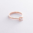 Помолвочное кольцо в красном золоте (бриллиант) кб0136arp от ювелирного магазина Оникс