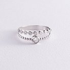Серебряное кольцо с фианитами 1225/1р-CZ от ювелирного магазина Оникс