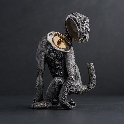 Серебряная фигура ручной работы (керосиновая лампа) 23111 №3