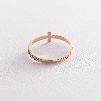 Золота каблучка з "Спаси і Збережи" к05891 №3