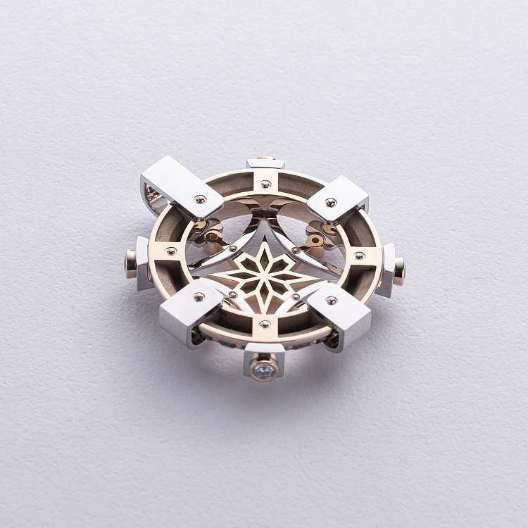 Золотий кулон "Роза Вітрів" з діамантами 139541121 від ювелірного магазину Онікс - 1