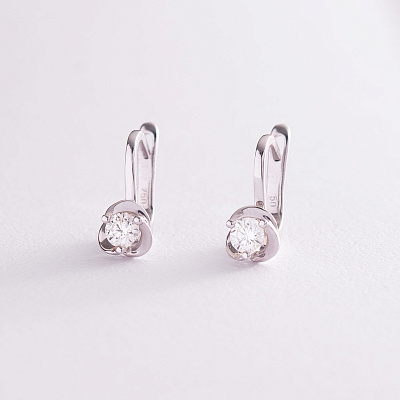 Золотые серьги 