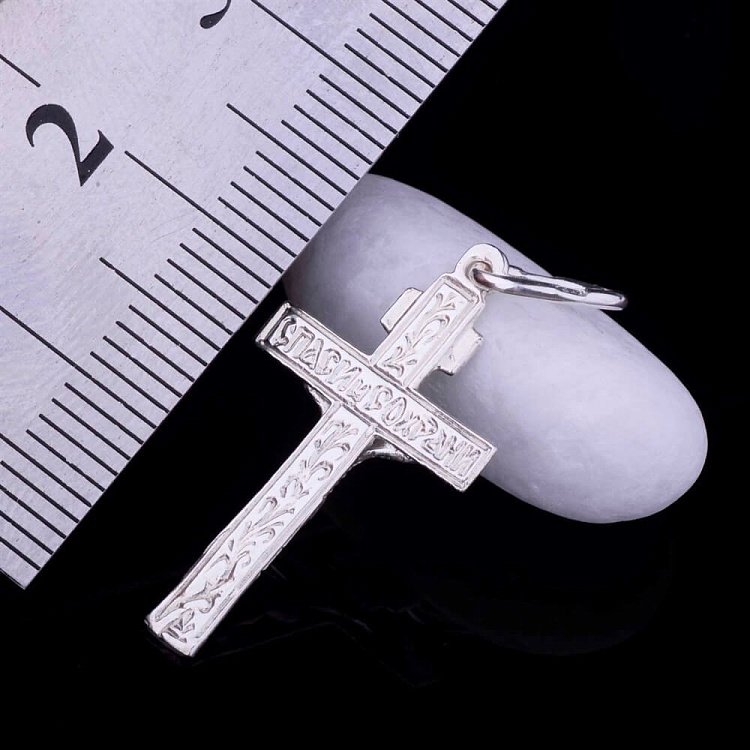 Срібний православний хрестик "Спаси і збережи" 13230 від ювелірного магазину Онікс - 2